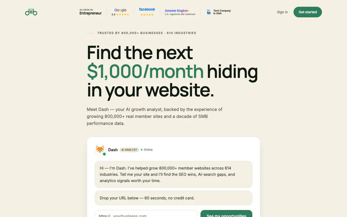 diib home page