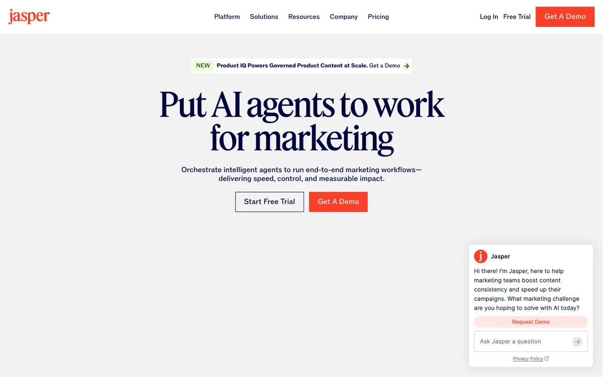 Jasper home page