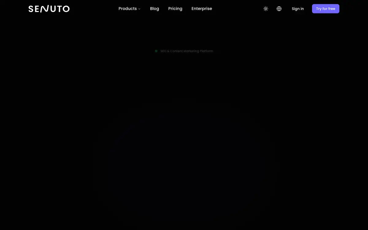 Senuto home page