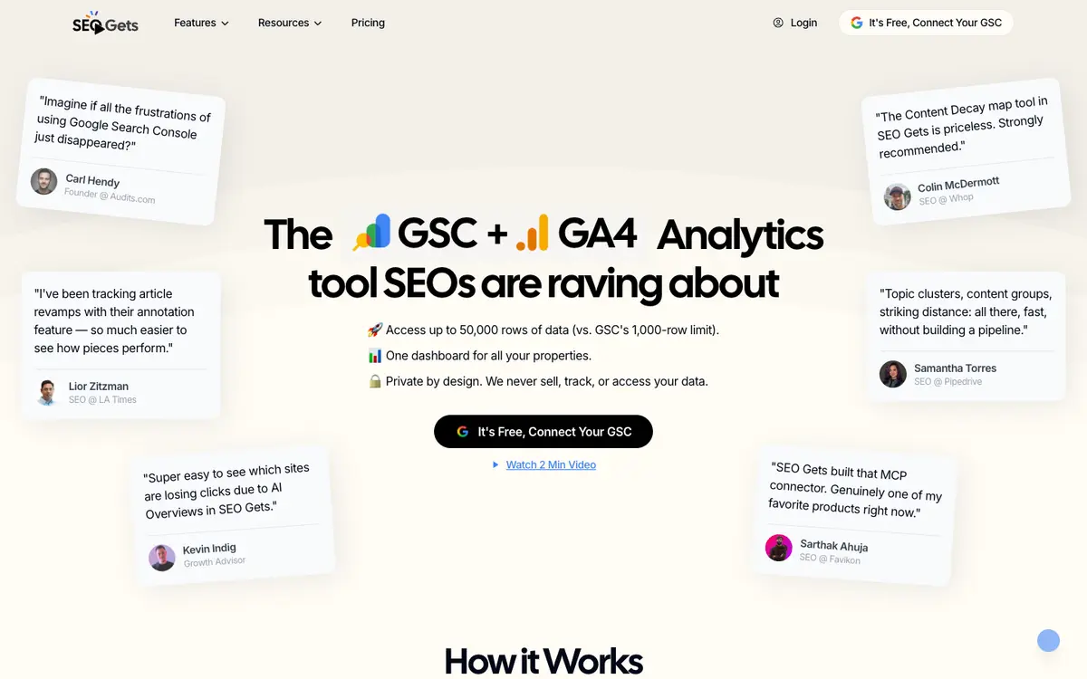 SEO Gets home page