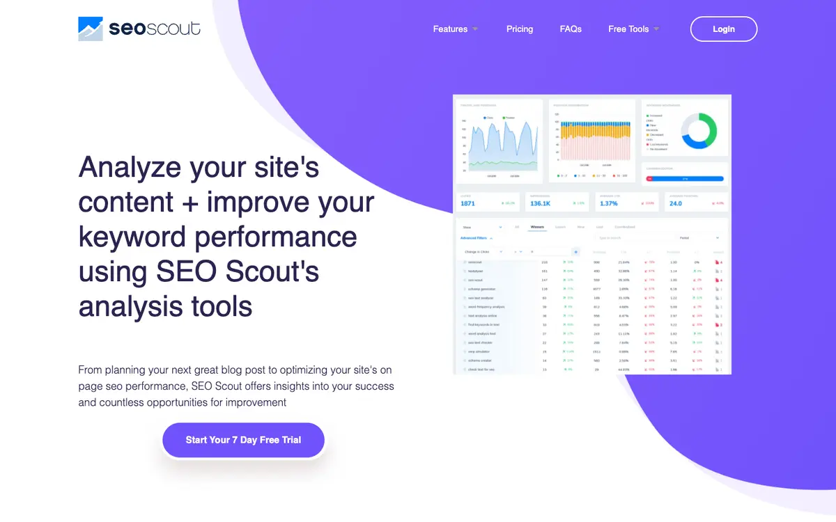 SEO Scout home page
