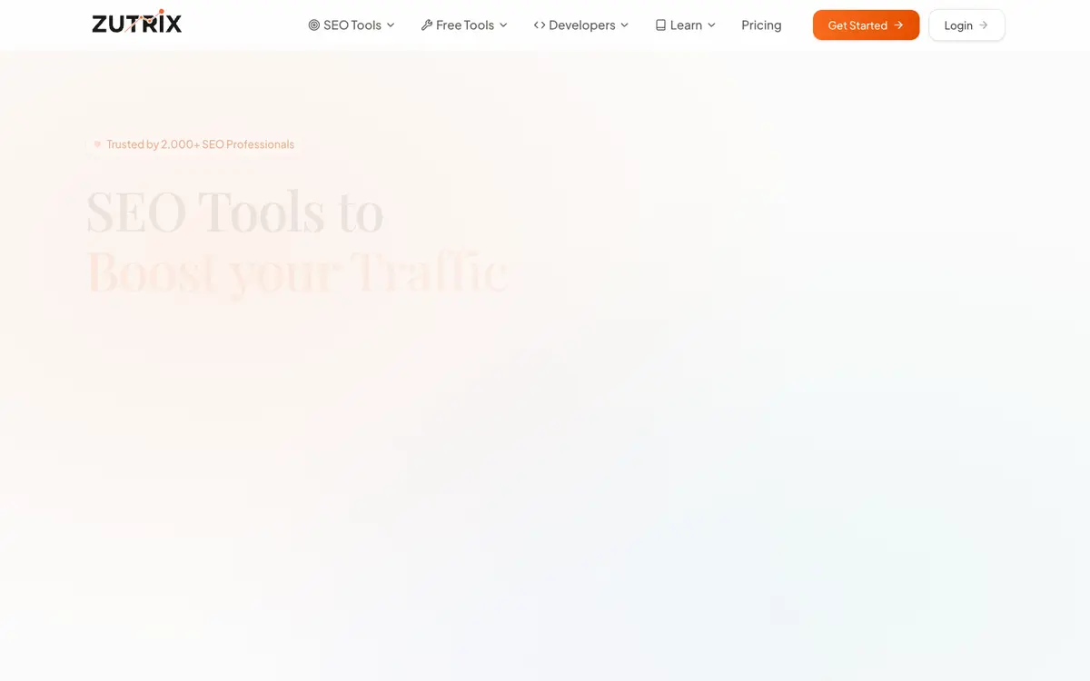 Zutrix home page