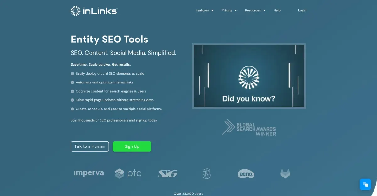 InLinks home page