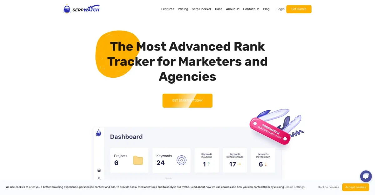 SerpWatch home page